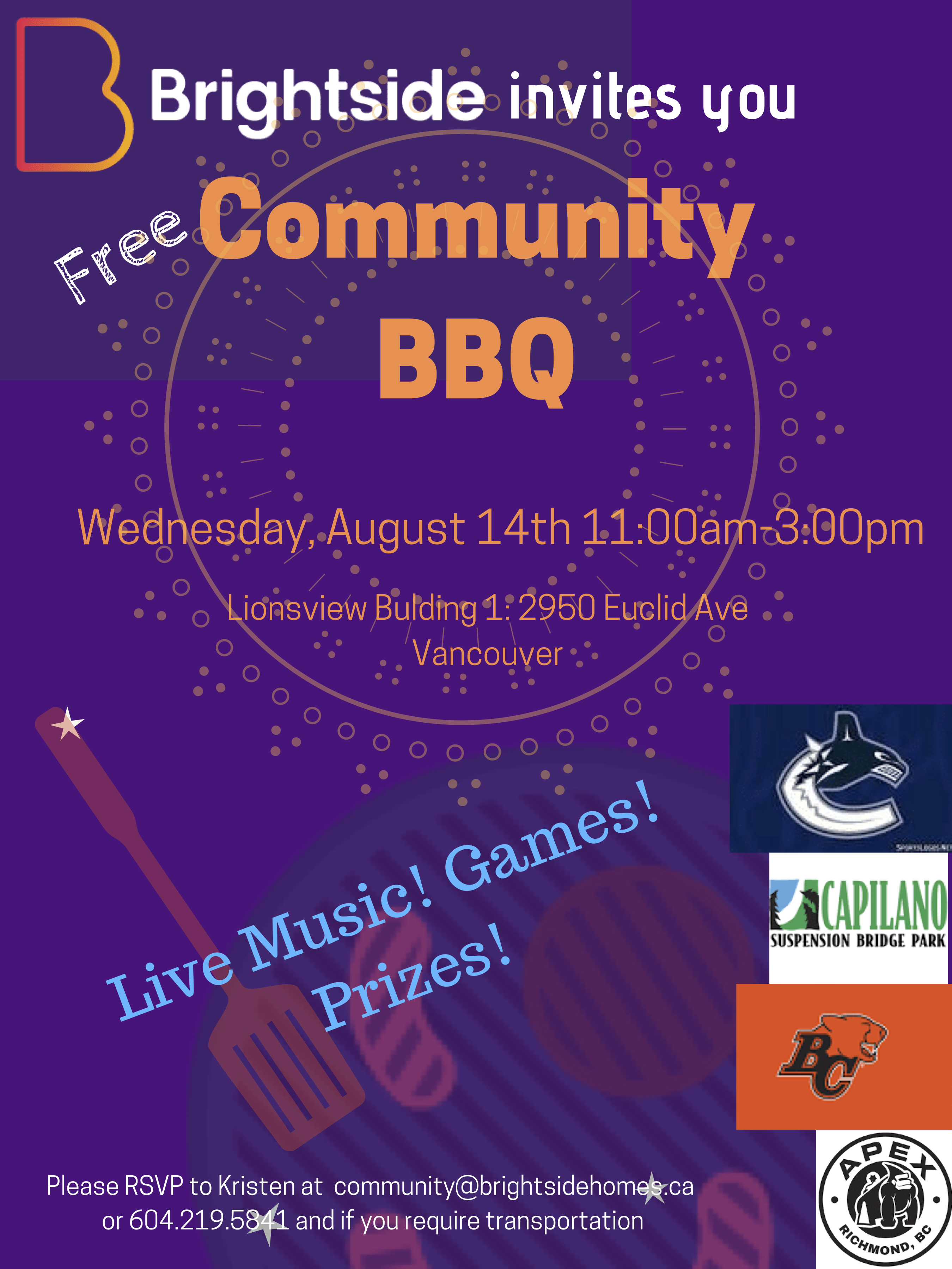 Community BBQ invitation