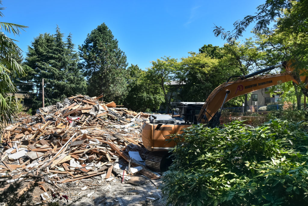 Demolished lot at 349 East 6th Avenue